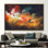 Art mural moderne et abstrait, impression sur toile, nuage, rêve coloré