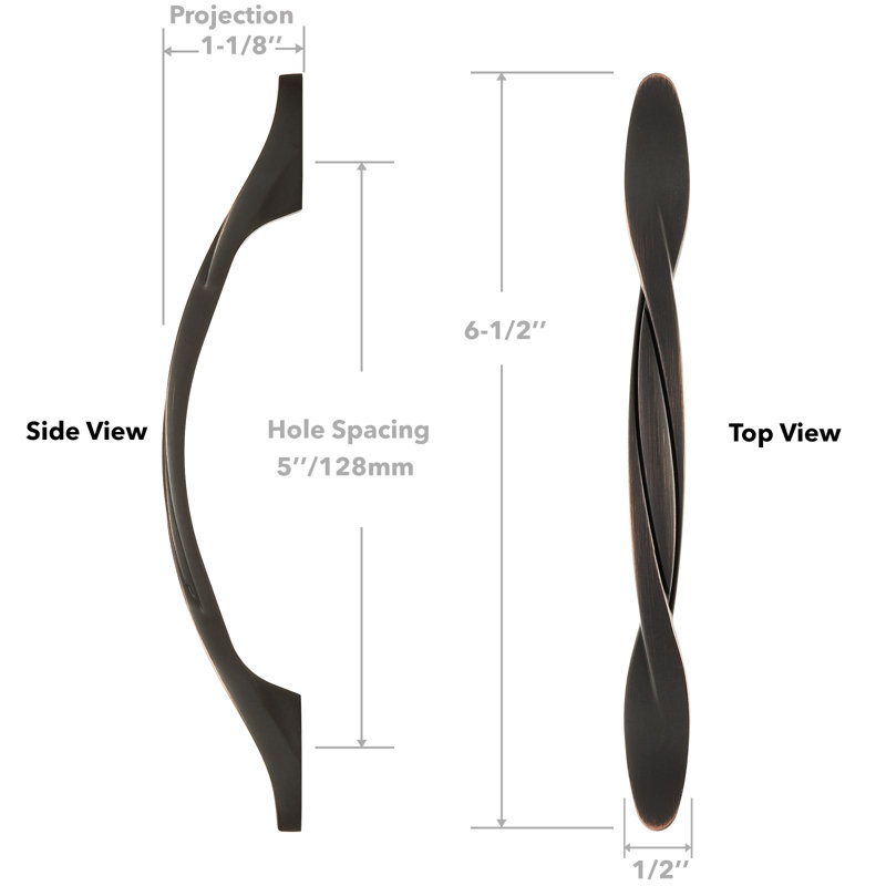 5" Center Arch Pull Multipack, Oil Rubbed Bronze