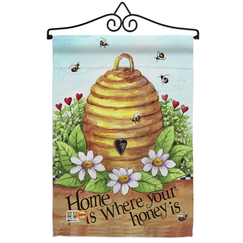 Double Sided 18.5 in. H x 13 in. W Polyester Animal Flag set