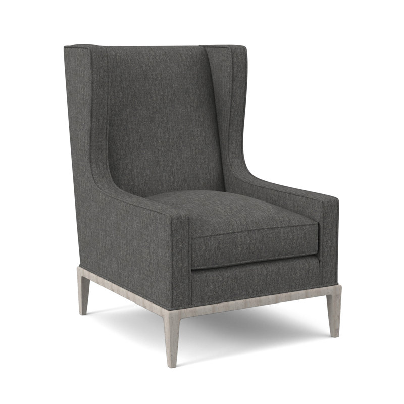 Fauteuil à oreilles 28 po Claxton, Ivoire de Venise, Bisque