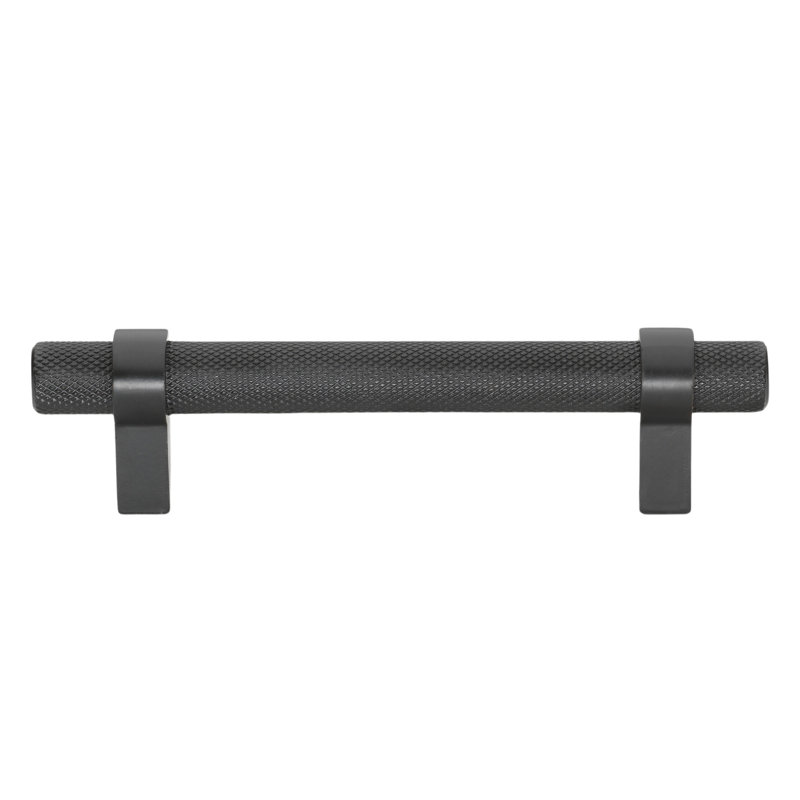 Poignée barre en acier massif GlideRite de Pinnacle Collection, Noir mat, 3.75"
