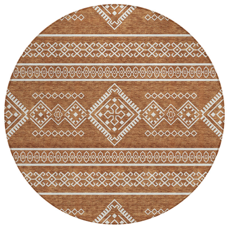 Tapis intérieur / extérieur Chaelynn, Rond 8 pi