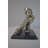 Baggs Man Playing the Violin Bronze Statue, Silver Finish - Size: 12"L x 9"W x 11"H.