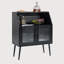 SIDEBARD, Bufft Cabinet, Table de salle à manger d'appoint, Porte en verre, 1 pièce par NTC, industriel-401345637