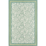 Rhun Floral Area Rug in Green