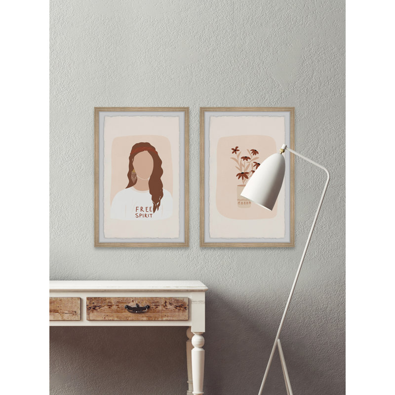 Free Spirit par Marmont Hill - ensemble de 2 reproductions de cadres photo, H 12 po x l 8 po