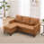 Cognac Faux Leather