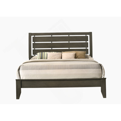 Grand lit-bateau gris