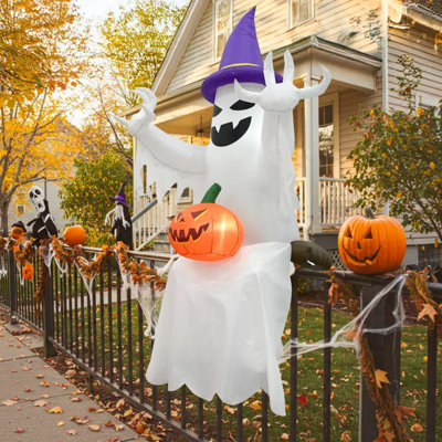 Décoration gonflable de citrouille d'Halloween 7,3 pi