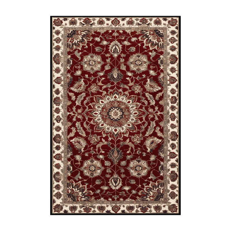 Tapis brun lavable à la machine, Rectangle 7 pi x 9 pi