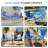 3-Piece Outdoor Bistro Set,Anti-Rust Metal Patio Table & 2 Armchairs, 350lb Capacity, Antifreeze and anti-drying Patio Dining Set for Balcony, Porch and Lawn,Blue-1145503397