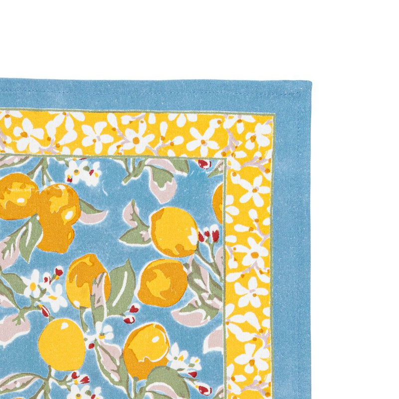 Torchon Aazad, Bleu/jaune