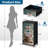 4 Drawer Dresser for Bedroom, Narrow Chest of Drawers, Wooden Top and Study Iron Frame 18"x37.5"-(WxH)