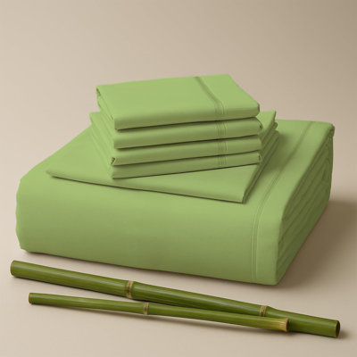 Premium Rayon From Bamboo Blend Sheet Set With Deep Pockets, Cooling and Breathable