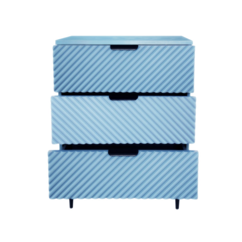 Ensemble de table d'extérieur en béton léger Smooth Look pour le jardin, Gris