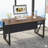 63" Executive Desk with File Cabinet