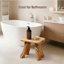 Tabouret d'appoint en bois massif Ehtridge