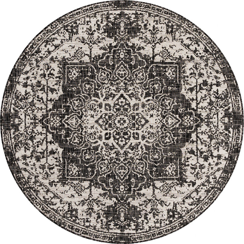Tapis d'extérieur Destiny, Rond 6 pi 7 po