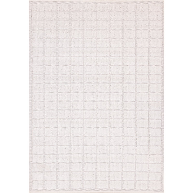 Tapis d'intérieur texturé à carreaux Cano, Rectangle 5 pi 3 po x 7 pi 7 po