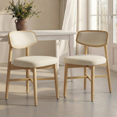 Modern Wood Frame Upholstered Dining Chair