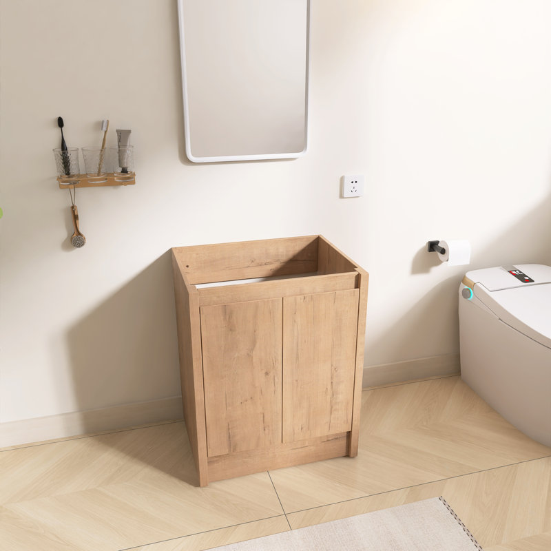 24" Single Freestanding Bathroom Vanity Base Only