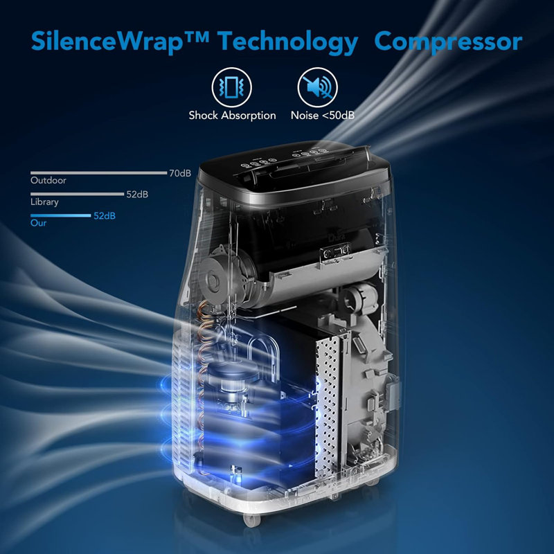 14000Btu Portable Air Conditioner with Remote Control,3-in-1 Air Conditioners