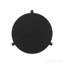 Table de bout ronde en bois, noir-869756544