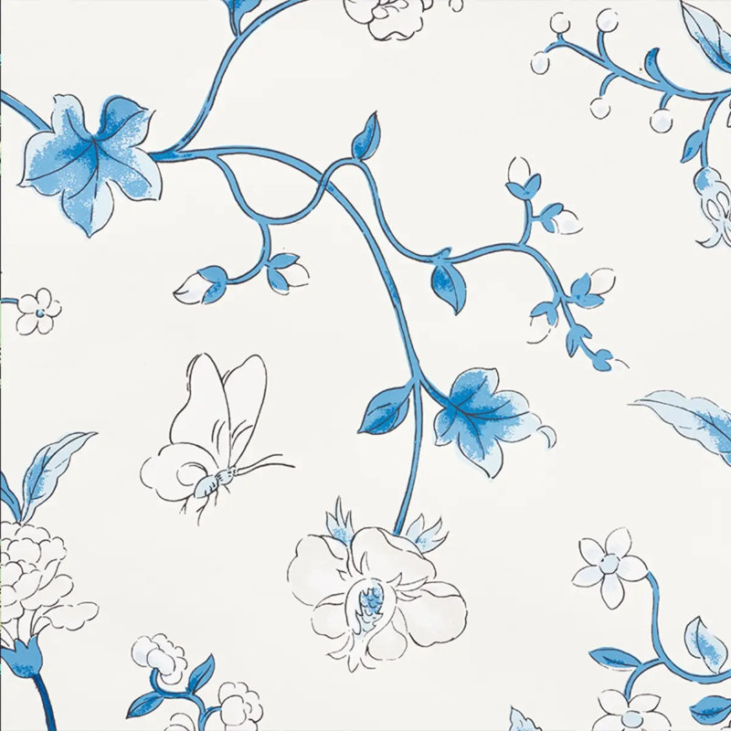 Papier peint Floraison, Porcelaine