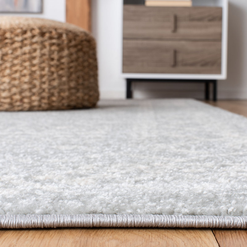 Tapis gris clair / ivoire Stroup Southwestern, Rectangle 3 pi x 5 pi