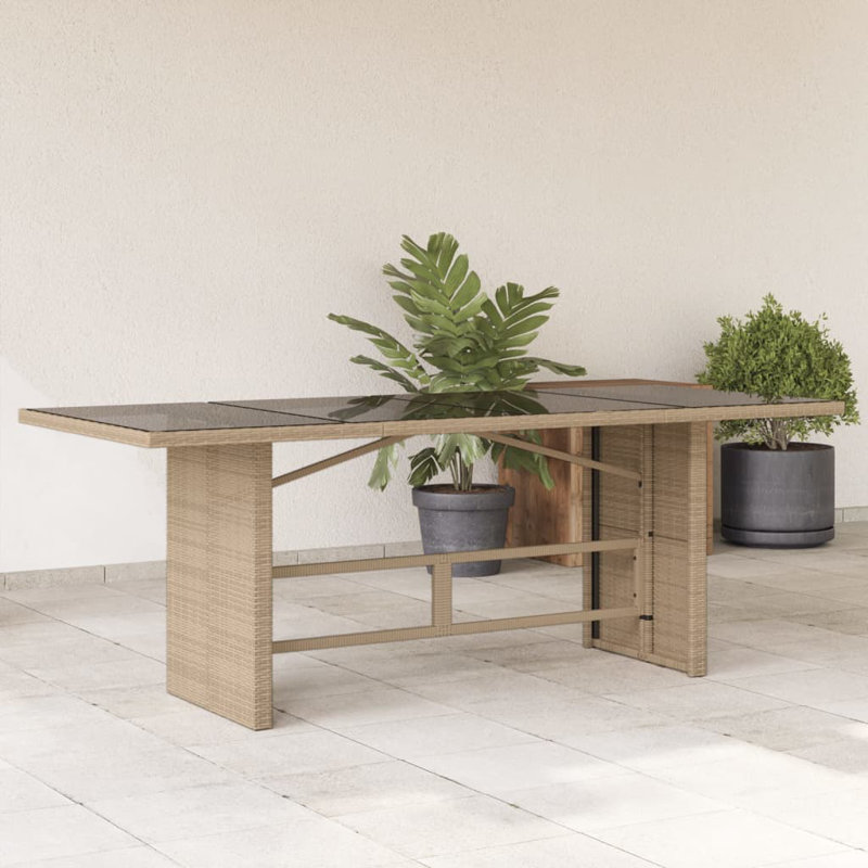 Rectangular 190cm L Outdoor, Beige