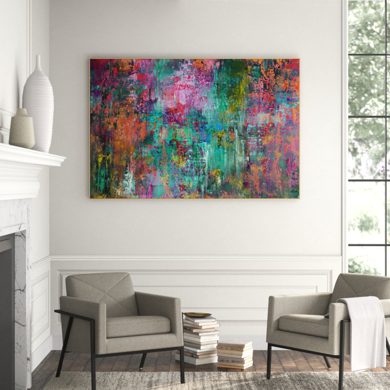 Waterfall' Framed Print on Canvas