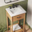 Ensemble de meuble-lavabo simple 18 po avec plateau en céramique Modway Zaire-94387491-94387490