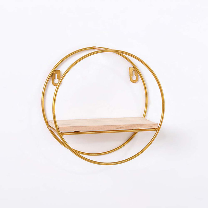 Laura Circle Metal Accent Shelf