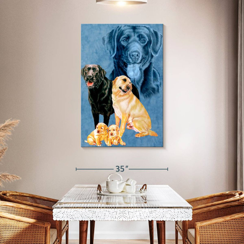 Brampt Labrador Retrievers, 48" H x 32" W