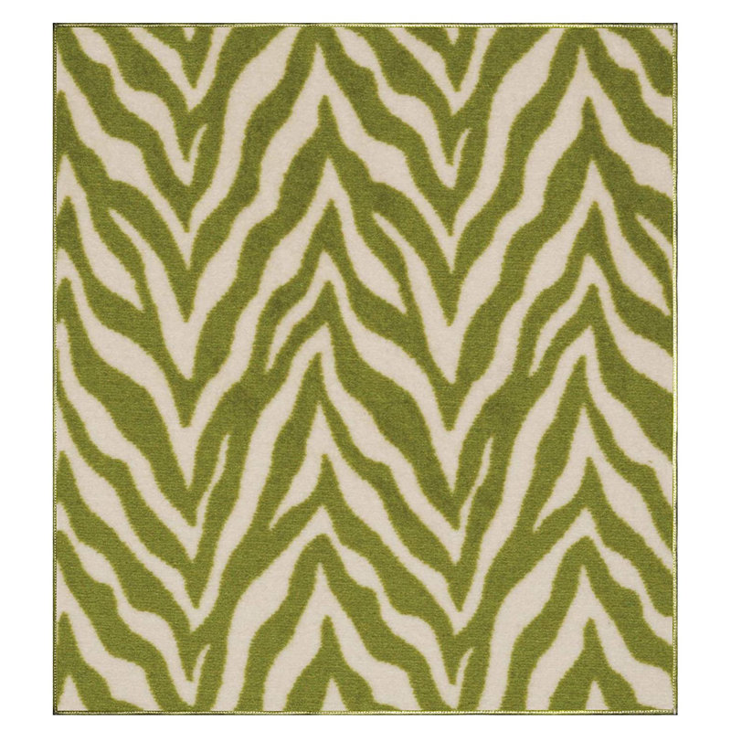 Tapis à motif animalier - Nomade zébré, Carré 6 pi