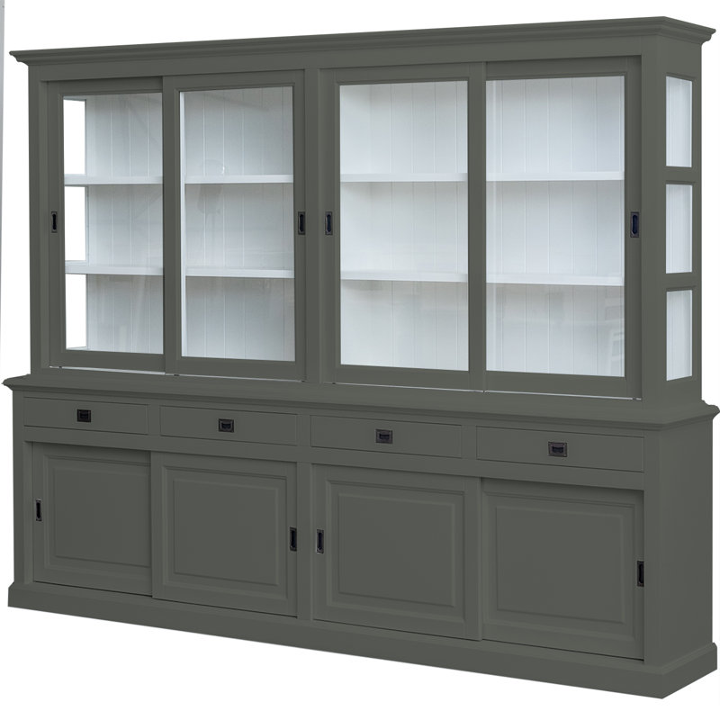 Burkett Display Cabinet, Green Grey