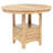 Light Oak Oval 60-inch Counter Height Extension Dining Table
