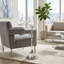 Table d'appoint moderne en acrylique avec pied central pour salon ou chambre - Élégante table d'appoint ronde et étroite pour la maison ou le bureau - 63,5 cm-1552764532