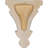 Endurathane Floral Corbel, 7"W x 3 1/2"D x 9"H, Factory Primed