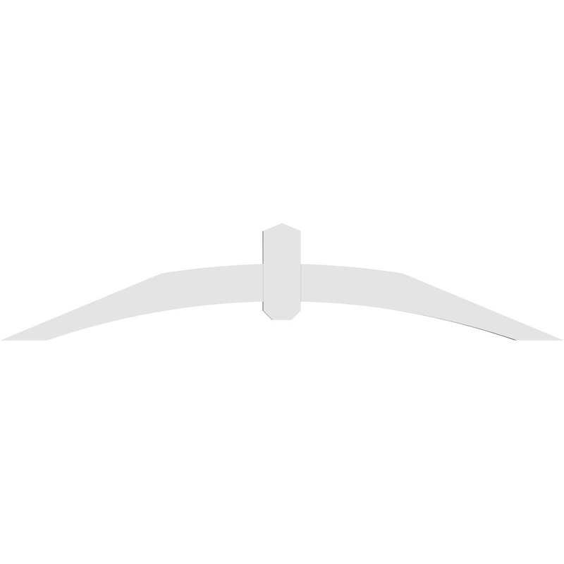 Support pour pignon en PVC Archdale, H 12,5 po x l 60 po (pas: 5/12), P 2 po x F 4 po