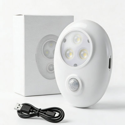 2.7 Inch RGB Wireless Rechargeable Night Light, 8 colors Motion Sensor Toilet Light, Light For Hallway, Bedroom