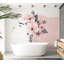 Murale abstraite - Femme avec des fleurs-785449715-780092212