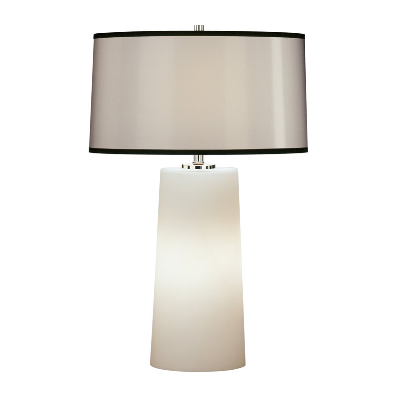 Lampe de table 22,75 po blanc / nuit Rico Espinet Olinda, Organza noir