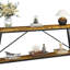 70.9" Extra Long Sofa Table Behind Couch, Industrial Entry Console Table For Hallway, Entryway & Living Room, Rustic Brown