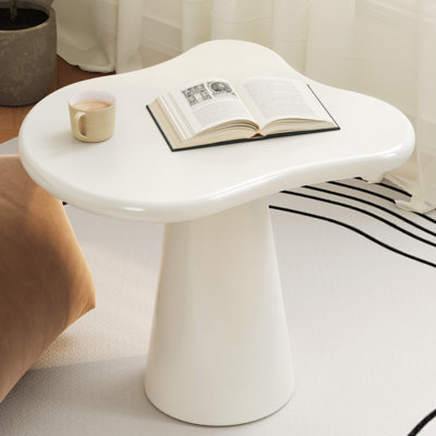 Cloud-Shaped Side Table Cream White