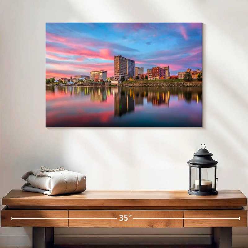 Nicci Charleston River Skyline, H 16 po x l 24 po