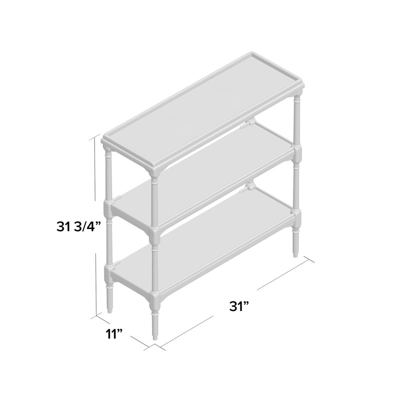Essential 31'' W Solid Wood Console Table