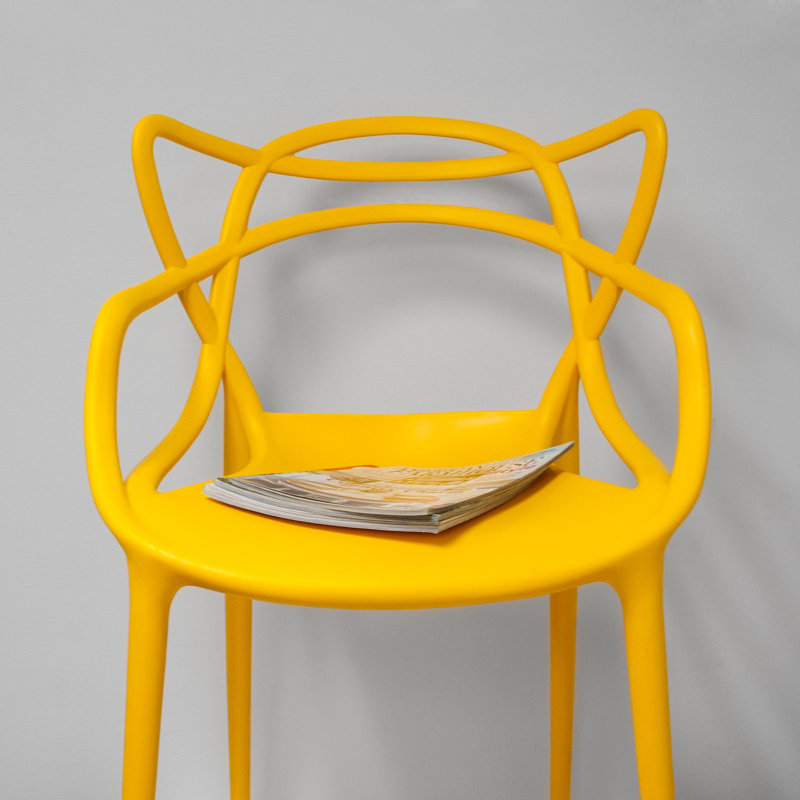 Ensemble de 2 chaises d'appoint Modern, Jaune