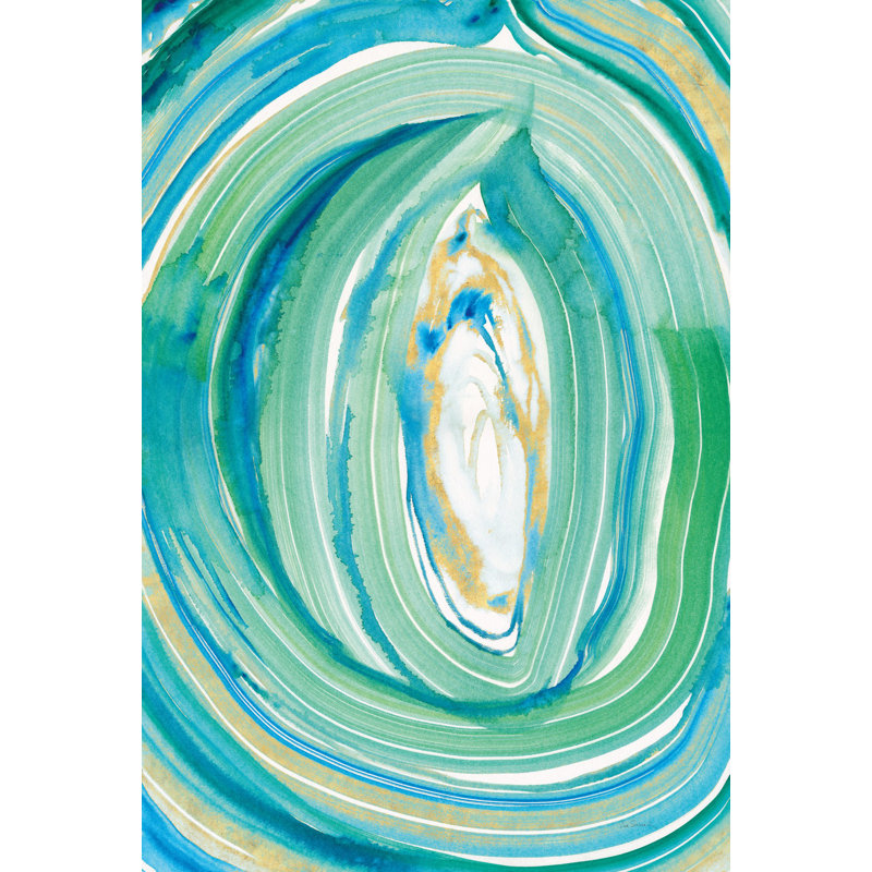 Terrain Gilded I by Sue Schlabach - Wrapped Canvas Painting, 76cm H x 51cm W
