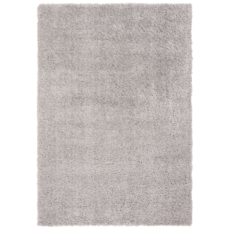Tapis ivoire à poils longs Sador, Rectangle 6 pi 7 po x 9 pi, Grey